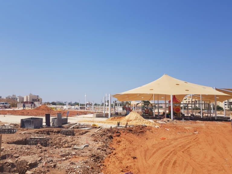 ספורטק גדרה - אתר הבניה היום