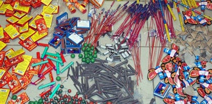 נפצים מסוכנים (צילום באדיבות משטרת ישראל)