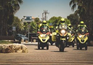 רוכבי יחידת האופנועים של מדא - צילום דוברות מדא