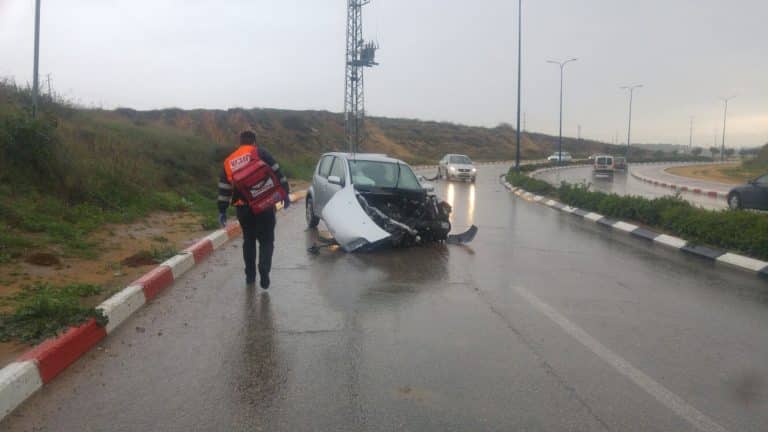 תאונה מנחם בגין