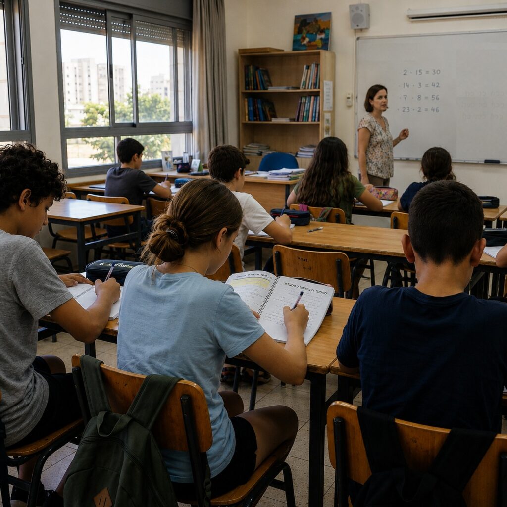 בני נוער משתתפים בפעילות לימודית וחברתית במסגרת תוכנית "Level Up" של החברה העירונית רחובות במהלך חופשת הקיץ