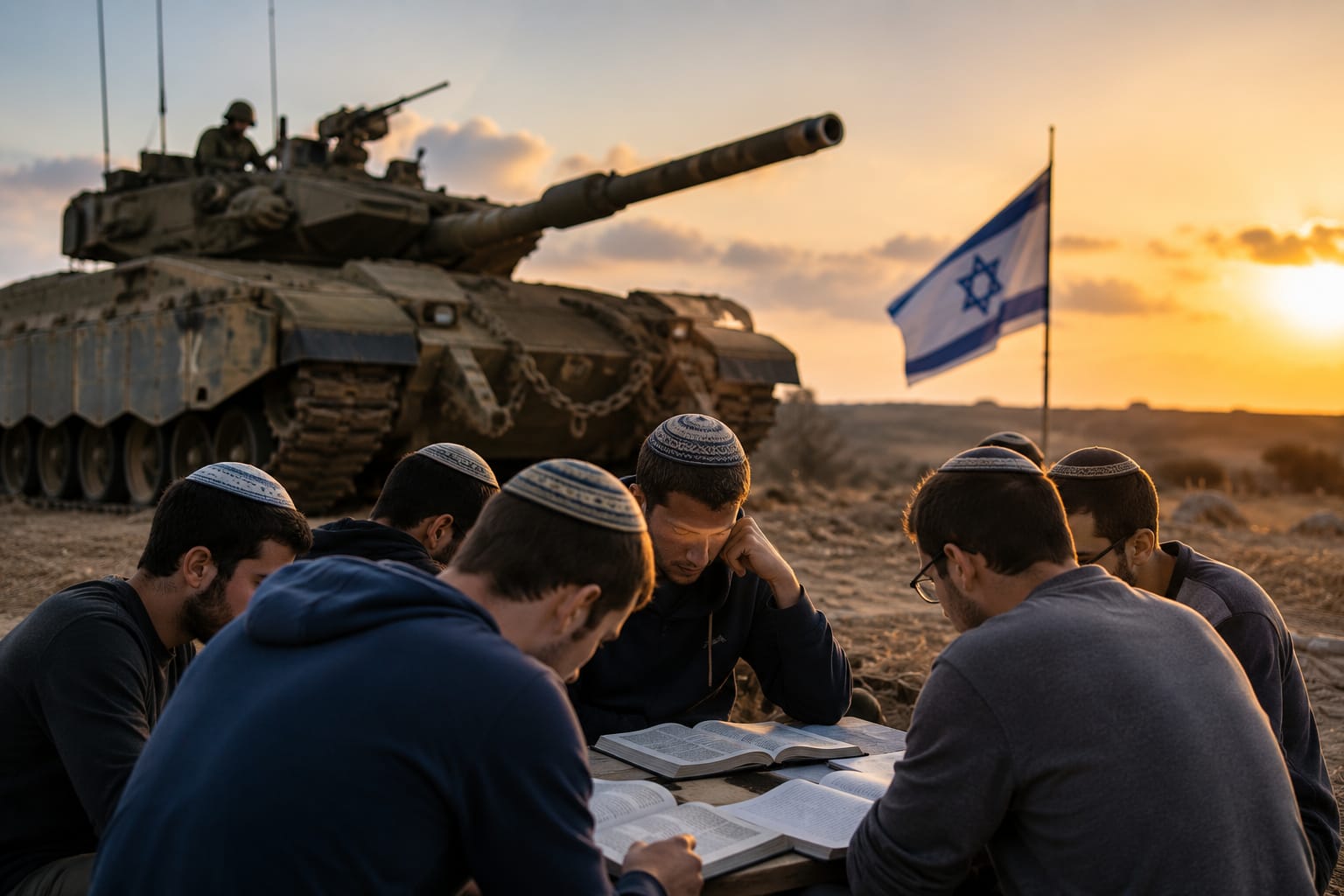 חיילי שריון לצד טנקים במהלך פעילות מבצעית, על רקע הוויכוח הציבורי סביב שילוב לוחמות בחיל והודעת ראשי ישיבות ההסדר