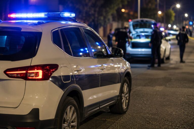 יידת משטרה בזירת חקירה, על רקע הגשת כתב האישום הנפרד בעבירות איומים