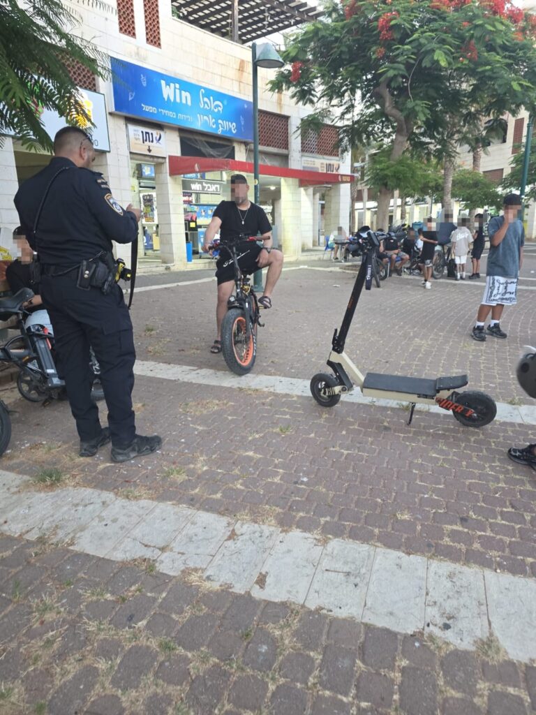 פעילות אכיפה של הפיקוח העירוני ומשטרת ישראל במתחם גוזלן בגדרה במסגרת תוכנית "בטוח בקיץ"