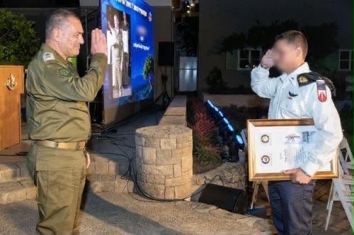 וחם שייטת 13 בן קריית גת בטקס הצטיינות צה"לי