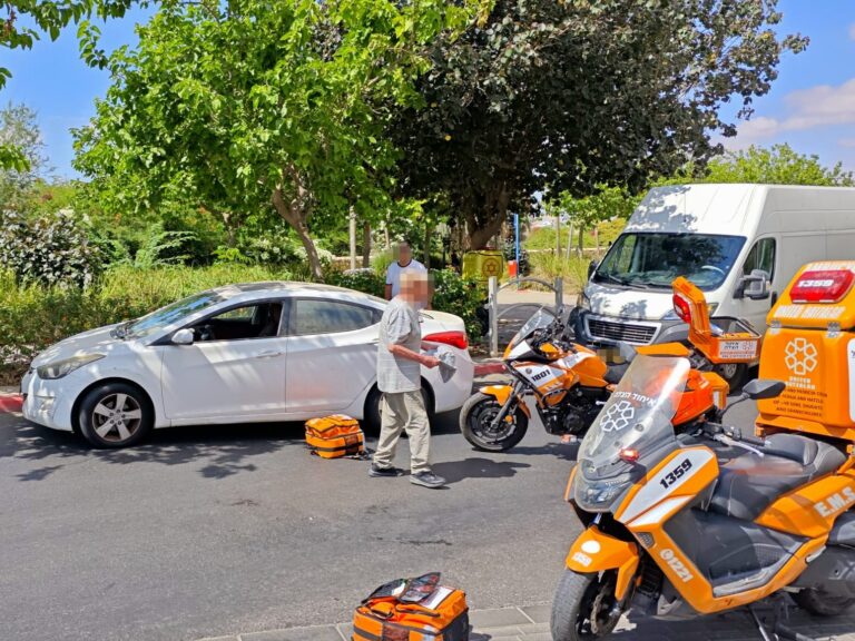 זירת התאונה בשדרות נפתלי הרץ אימבר בבאר שבע