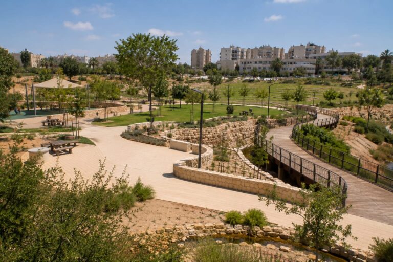 פארק המכתש בבאר שבע, שבו על פי כתב האישום אירע אירוע הדקירה
