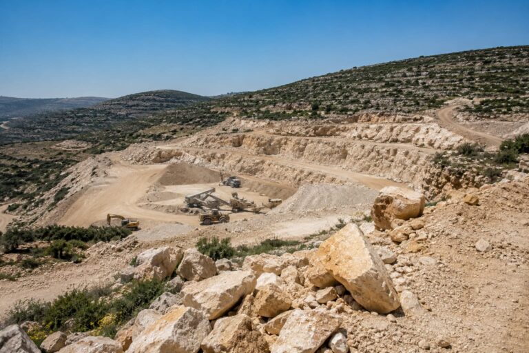 הדמיה של המחצבה באזור בנימין
