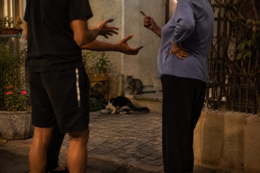ויכוח על חתולים שהסתיים באלימות