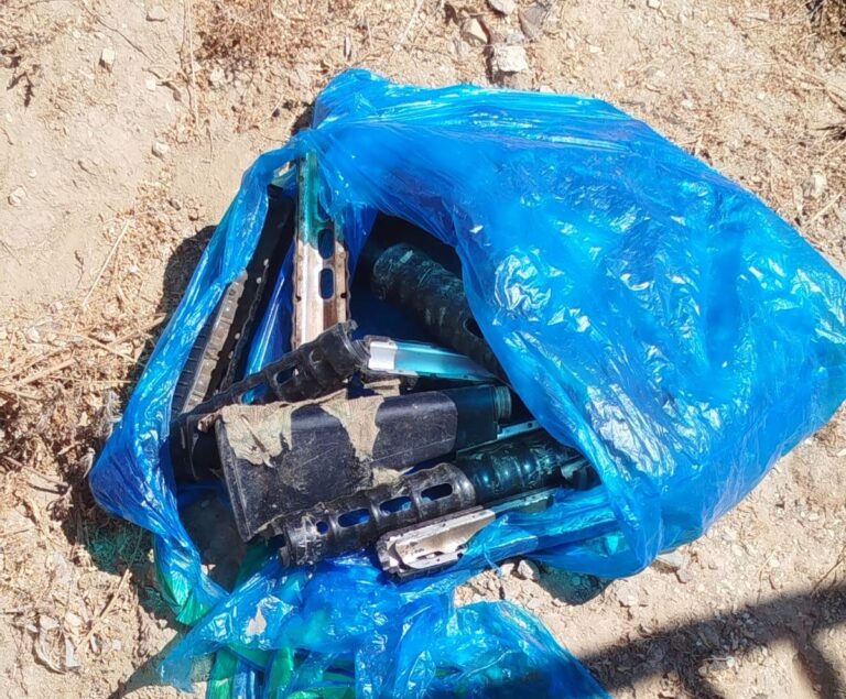 אמצעי הלחימה, התחמושת והכסף המזומן שנתפסו במהלך פעילות המשטרה ברהט